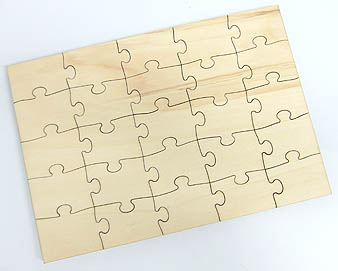 Sperrholz-Puzzle 25 Teile 30x21cm